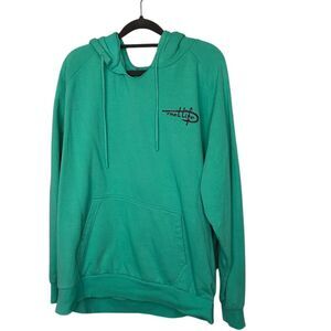 Reel Life Women's 2XL XXL Green Graphic Hoodie Fishing Adventure Casual